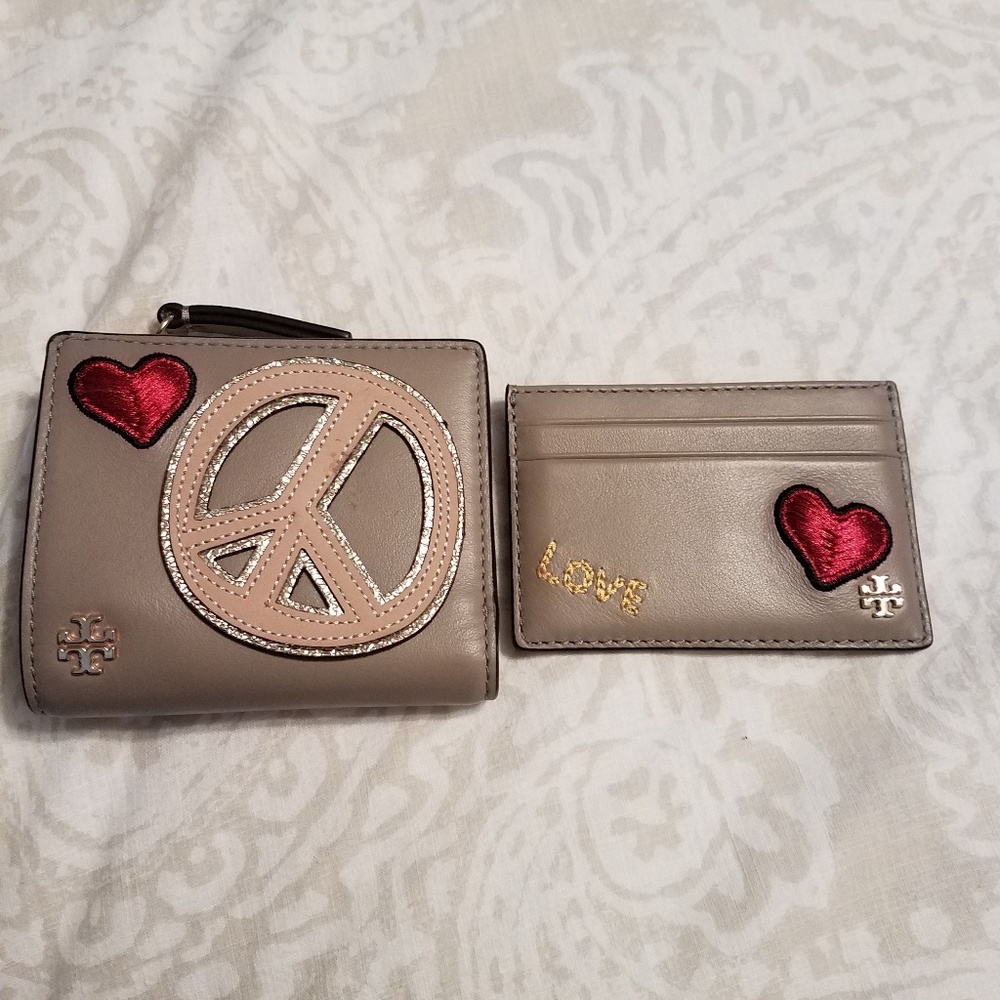 Tory Burch wallet and card holder